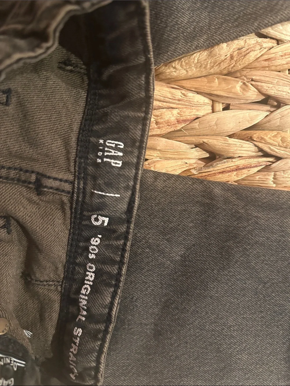 GAP Black Kids Cargo-Style Jeans